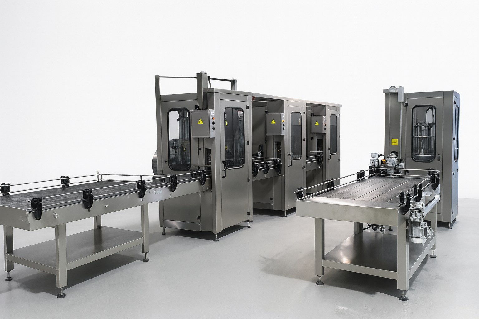 Production line white backdrop